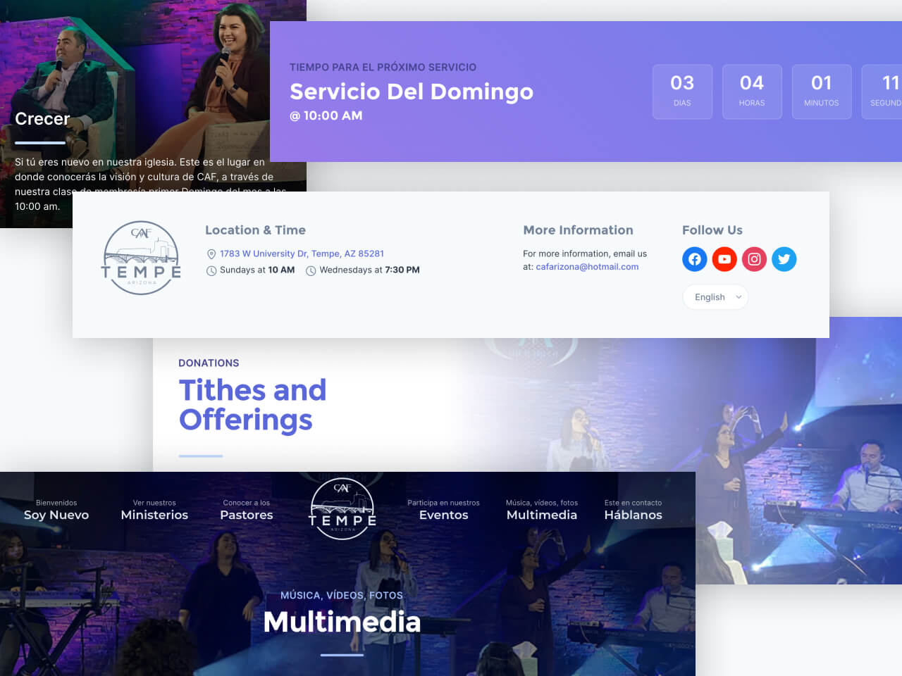 Website design and layout